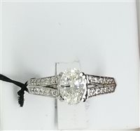 Ring Godenzi Gioielleria Woman Anello Diamanti in White Gold Diamante 0.92 Ct 1000-5286NTISHN-14 - 1000-5286NTISHN-14